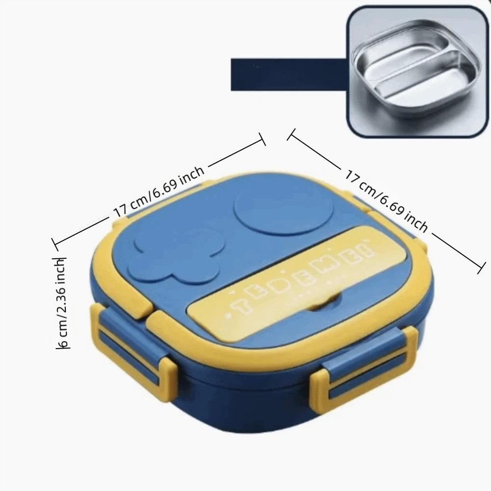304 Stainless Steel Compartment Lunch Box 550ml Food Container Lunch Storage Container For Office