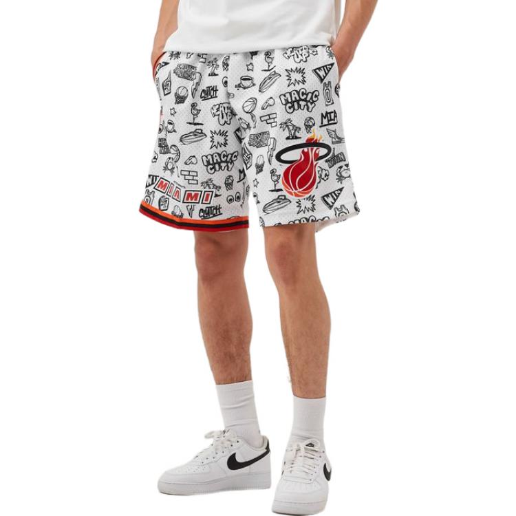 Mitchell & Ness Баскетбольные шорты мужские Белые PFSW1267-MHE96PPPPTWH