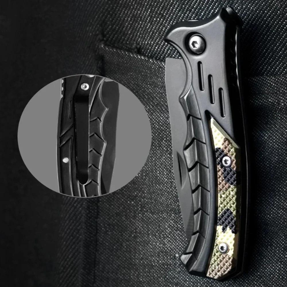 NEW Practical EDC Sharp Stainless Steel Folding Knife Outdoor Camping Tactical Hunting Knife Pocket Blade Sharp and Durable