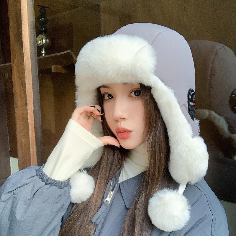 Детская зимняя ветрозащитная и теплая шапка Lei Feng для езды на велосипеде, защита ушей, утепленная и морозостойкая шапка для северо-востока Баотоу