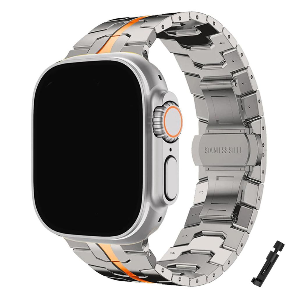 Stainless Steel Band for Apple Watch Ultra 3 Strap 49mm 46mm 44mm 42mm 41mm 40mm Metal Bracelet for IWatch 11 10 9 8 7 6 5 4 SE