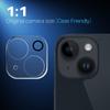 NORTHJO 2Pcs For iPhone 14/14 Plus Tempered Glass Camera Lens Protector Clear 3D Integrated Full Coverage