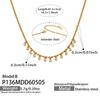 2026 Trending Geometric  Choker Necklace for Women Stainless Steel Gold Plated Pastel Beaded Chain Minimalist Party Jewelry