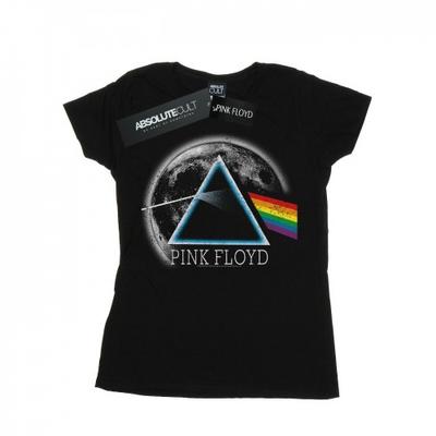 Женская/женская хлопковая футболка с эффектом потертости Dark Side Of The Moon