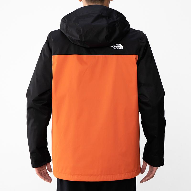 THE NORTH FACE Waterproof, Windproof, Breathable, Abrasion Resistant, Thermal Windbreaker Jacket Men's Orange Red NF0A4U7M-6U2