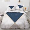 White Gold Marble Pattern Bedding Collection Modern 3D Duvet Cover Collections Comforter With Bed Linen Twin Queen King Single Size Fashion Luxury