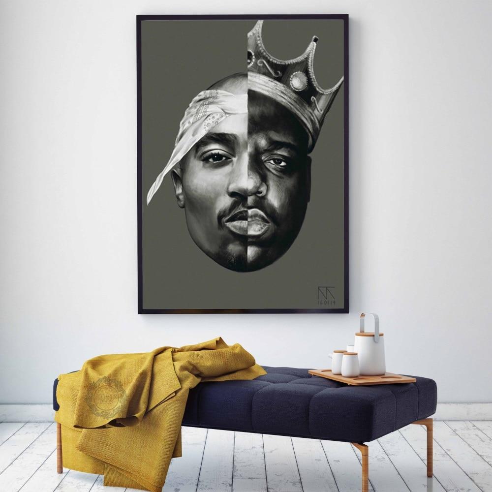 Печально известный B.I.G. Biggie плакат Тупак Шакур 2pac плакаты и