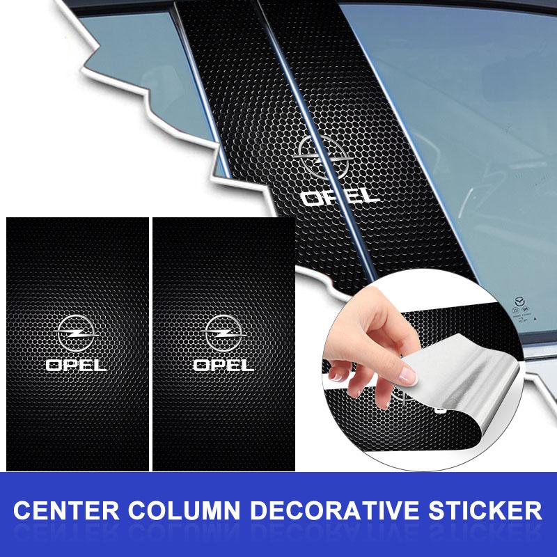 CIB1 Car B Pillar Stickers auto Door Pillar Decoration stickers For Opel Corsa Astra Mokka Grandland X Insignia Zafira Vivaro Combo