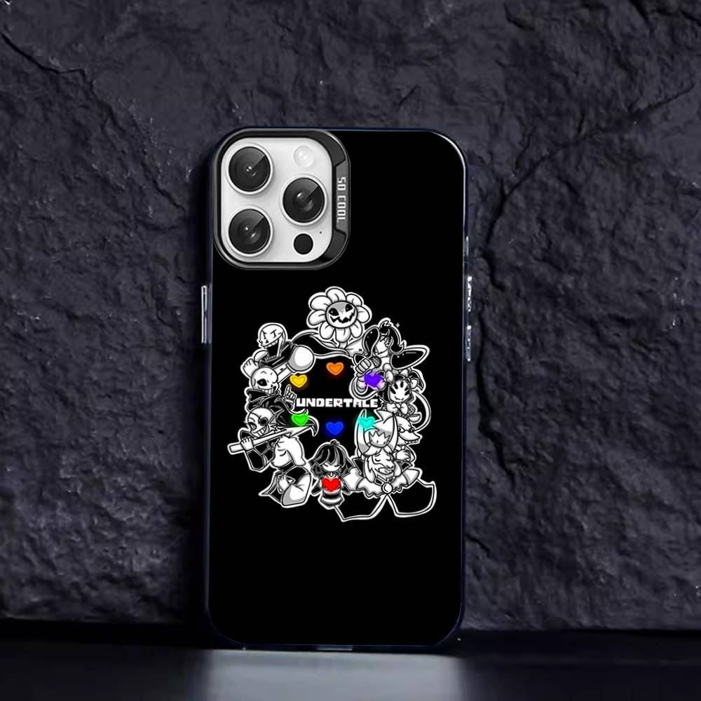 Чехол для телефона игра Undertale Цвет Серебристый Корпус Для IPhone 17 16 15 14 13 12 11 Pro Max Plus