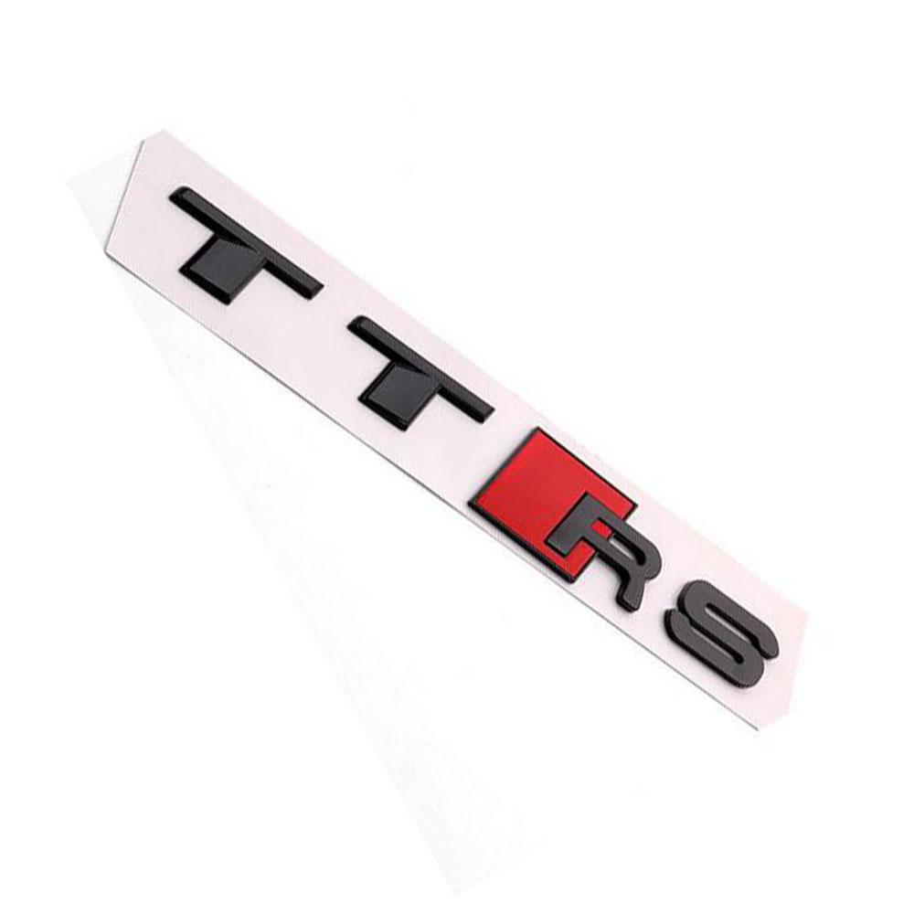 For 4HGIEW TT Sports Car Modified Label Text TTS/TTRS Car Boot Cover Badge Lettering Logo Sticker Emblem Auto Decorate Accessories