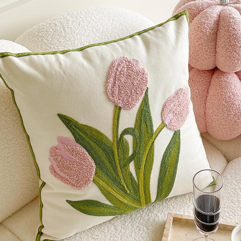 Nordic Style Tulip Throw Pillow