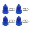 4Pcs CV Boot with 4 Clamps Replace Wear Resistant Car Accessories Durable High Performance Easy