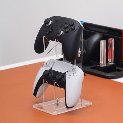 Универсальная двойная подставка для контроллеров PS5 PS4, прозрачный акриловый держатель для джойстика, крепление для геймпада Xbox