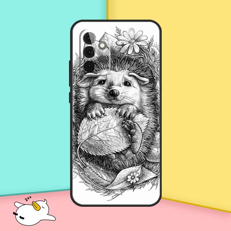 Чехол Животное Ежик Для Samsung Galaxy A52 A32 A12 A14 A24 A34 A54 A13 A23 A33 A53 A73 A11 A51 A71 Обложка