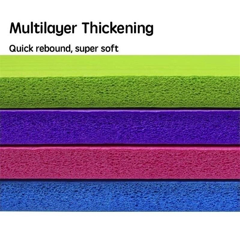 Толстый Очень Широкий Коврик для Йоги для Тренировок и Фитнеса Прочный Нескользящий Коврик для Упражнений для Дома или Студии для Практики Йоги