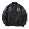 Spring and Autumn New Air Force MA1 Pilot Jacket Men's Heavy Industry Embroidered Baseball Uniform Large Size Jacket Work Jacket Trendy