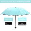 UV Protective Black Folding Sun Umbrella - Anti-Ultraviolet Women's Sunshade with Custom Logo