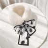 Women Fake Collar Tie Winter Faux Fur Woman False Collar Girls Detachable Fur Collar Ribbon Warm Scarfs for Ladies Neckerchiefs