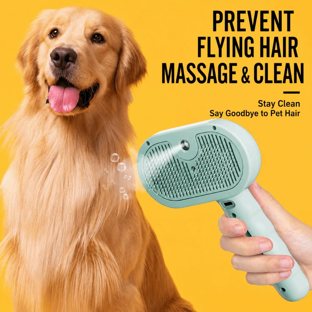 Spray Function Hair Straightener Comb Electric Pet Massage Comb New Steam Brush  Pet Grooming