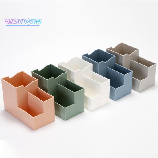 Многофункциональный настольный держатель для ручек, канцелярские принадлежности, инструменты для макияжа, органайзер, сплошной цвет, пластиковая коробка, настольный держатель для мобильного телефона, офисные, школьные принадлежности