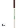 Flat Eyebrow Pencil 0.3g, 5 Espresso Brown, 6 Pcs.