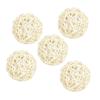 5Pcs Wicker Rattan Ball Home Garden Lighting Hanging Ornaments Rustic Vintage Birthday Nursery Light Cover Decoration