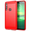 Shockproof Silicone Case for Moto G8 Play Full Protective Soft Phone Cover for Moto One Macro Luxury Carbon Fiber Cases