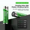 PALO Новая литий-ионная аккумуляторная батарея AA USB 1,5 В AA 3400 мВтч для игрушечных часов MP3-плеера термометра клавиатуры