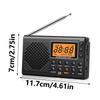 Карманный радиоприемник AM FM Shortwave Full Band с четким цифровым дисплеем, работает от батареек AA