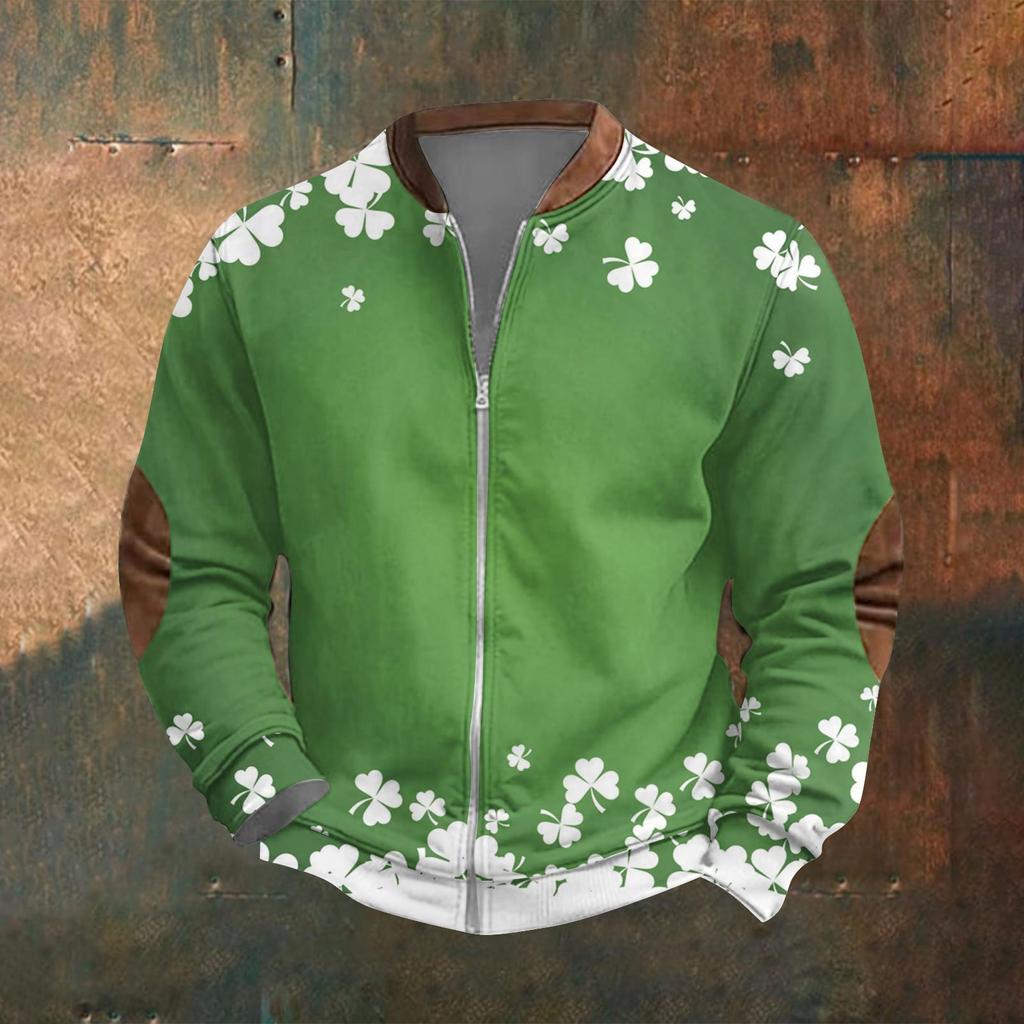 Мужская повседневная спортивная одежда в стиле ретро с открытой молнией, толстовка, куртка