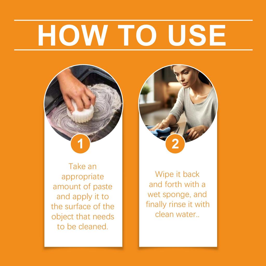 Kitchen Cooktop Stains And Oil Stains And Polishes Surfaces With Multi-functional Cleaner