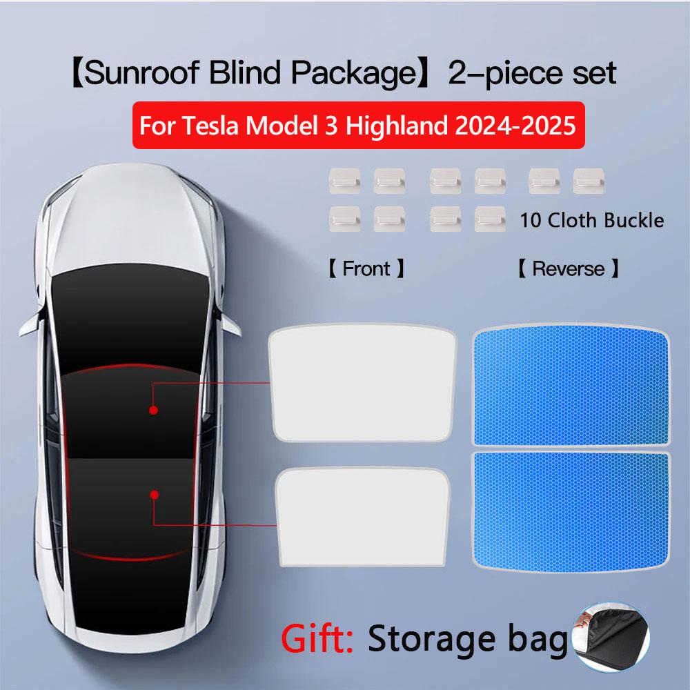 GEWT6 Солнцезащитные шторки для Tesla Model 3 Highland 2026 Model Y Ледяная ткань Пряжка Солнцезащитный козырек Стекло Переднее Заднее Люк на крыше Аксессуары
