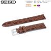 Часы Натуральная Кожа с Инструкцией по Уходу [Seiko] Ремешок, 18 мм, Ремешок, Мужской, (коричневый)