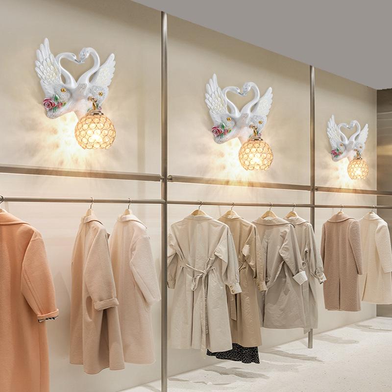 Настенные светильники из смолы, винтажные настенные бра, светильники для гостиной, спальни, домашний художественный декор