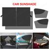 Double Layer Mesh Protector Magnetic Car Window Mesh Sunshade Cover Auto Glass Curtain UV Protection Front Rear Window Curtain