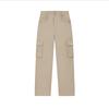 Fleece Woven Casual Versatile Multi-Pocket Cargo Pants Women Pants Beige F11W519801FBG
