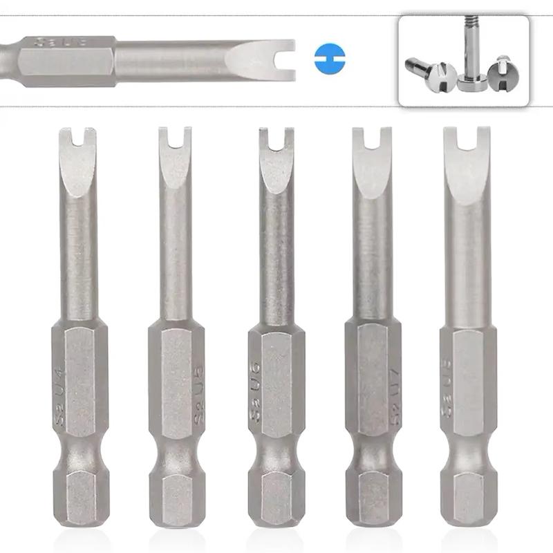 Набор бит для электрической отвертки с магнитным наконечником U-образной формы, шестигранник 1/4 дюйма, стальное сверло-наконечник U-образной формы S2, 50 мм U4 U5 U6 U7 U8