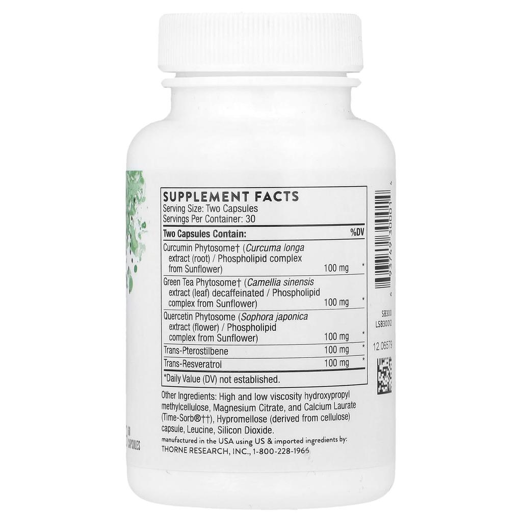 Thorne PolyResveratrol-SR, 60 Capsules