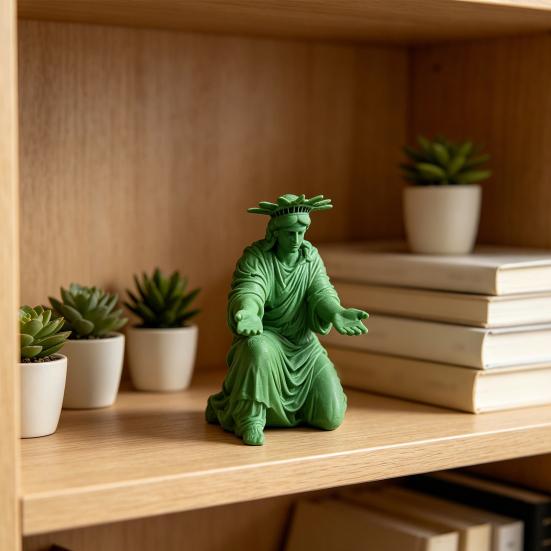 3D-печатный держатель для ручек в виде человека, коленопреклоненный солдат, Жнец, ниндзя, рыцарь, воин, Статуя Свободы, подставка для карандашей, украшение для дома и офиса