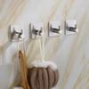 4Pcs Multi-Purpose Adhesive Wall Hook Heavy Duty Towel Holder Towel Rack  Bathroom Kitchen Hardware