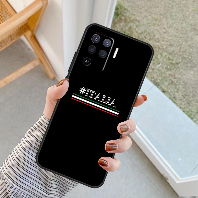 Flag Italy Case For Oppo A5 Pro A15 A17 A57 A77 A18 A38 A58 A78 A98 A94 A74 A54 A40 A60 A80 A16 A76 A96