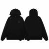 Trendy brand embroidered letters hip-hop fleece hooded sweater casual trousers suit men