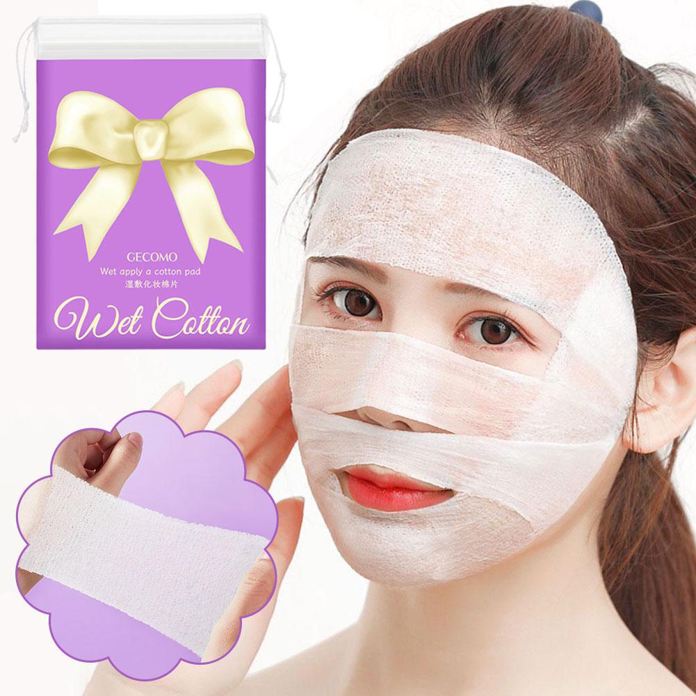 200 Pieces Stretchable Cotton Pad Elastic Disposable Makeup Cleaning Cotton Pad Makeup Moisturi U5W6