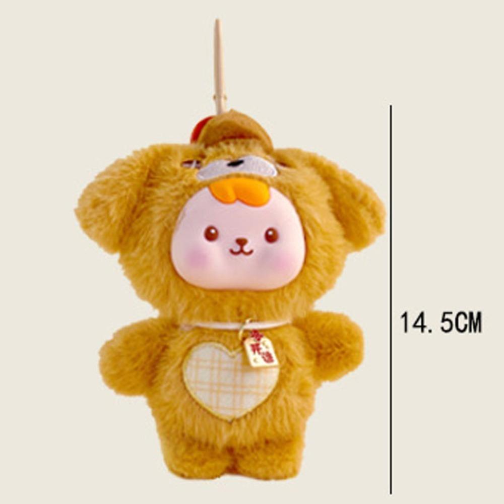 Dog Cute Pet Doll Keychain Panda Cartoon Animal Keychain Funny Animal Pet Plush Pendant Daily