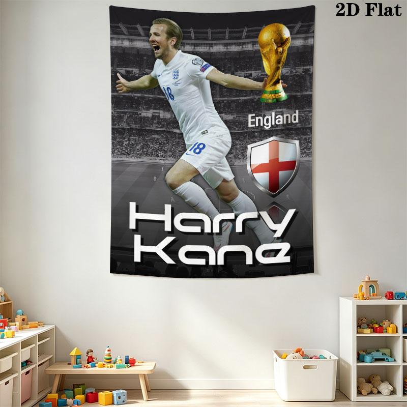 Harry Kane GOAT  Wall Hanging Printed Fabric Blanket Decorative Tapestries for Bedroom Living Room Home Decor