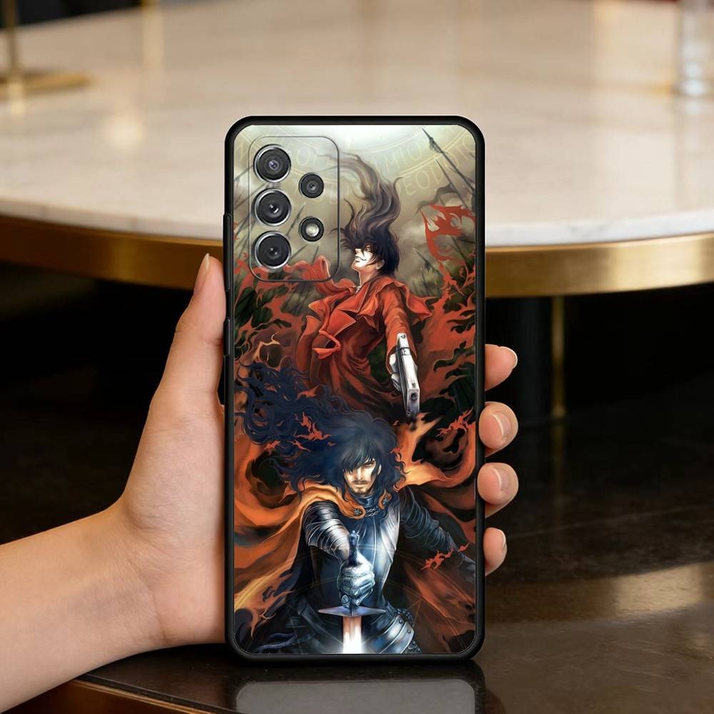 Темный Чехол для Телефона Hellsing Alucard Для Samsung Galaxy A73,A72,A71,A70,A53,A52,A51,Мягкий Силиконовый Черный Чехол