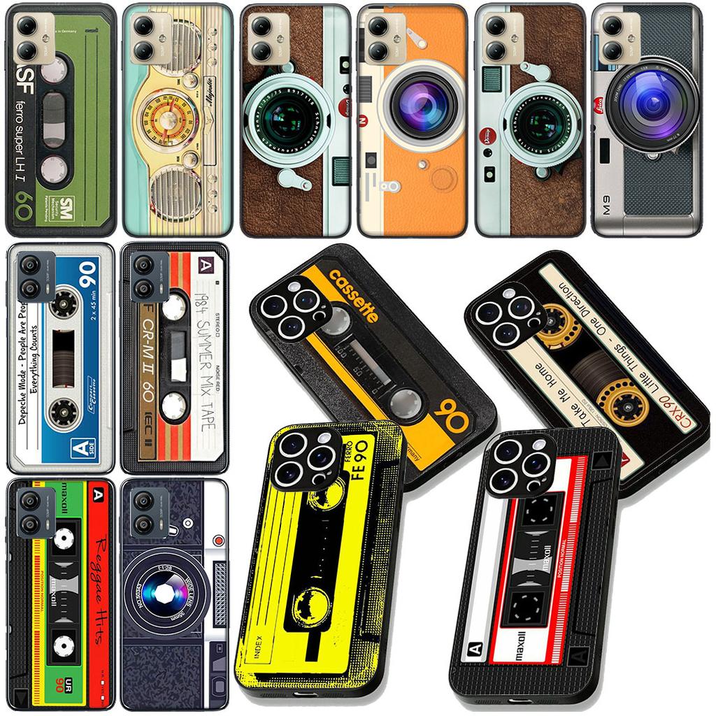 Retro Camera Vintage Cassette Tape Phone Cover for Xiaomi Redmi 15C 15 A5 9A 9C NFC 9T Note 9 8 8T Casing Coque Case