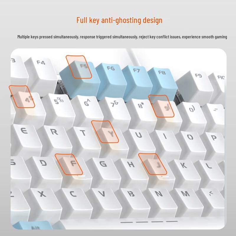 Dareu EK815 Mechanical Alloy Blue Switch 108-Key Wired Keyboard