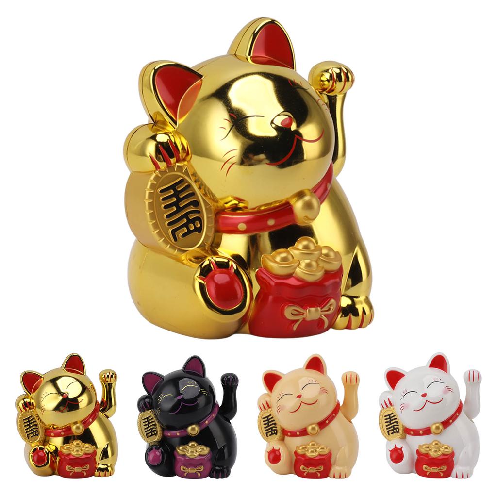 0,5 дюйма электрическая размахивающая рука Fortune Cat декоративные милые пластиковые украшения для кошек для кассового стола