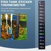 5Pcs 4-36 0-50 Aquarium Number Sticky C/F Discolor Stick-on Thermometer  Fish Tank